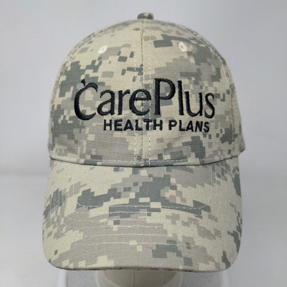 Care Plus Health Plan Strapback Hat Camouflage OSFA Adjustable Embroidered