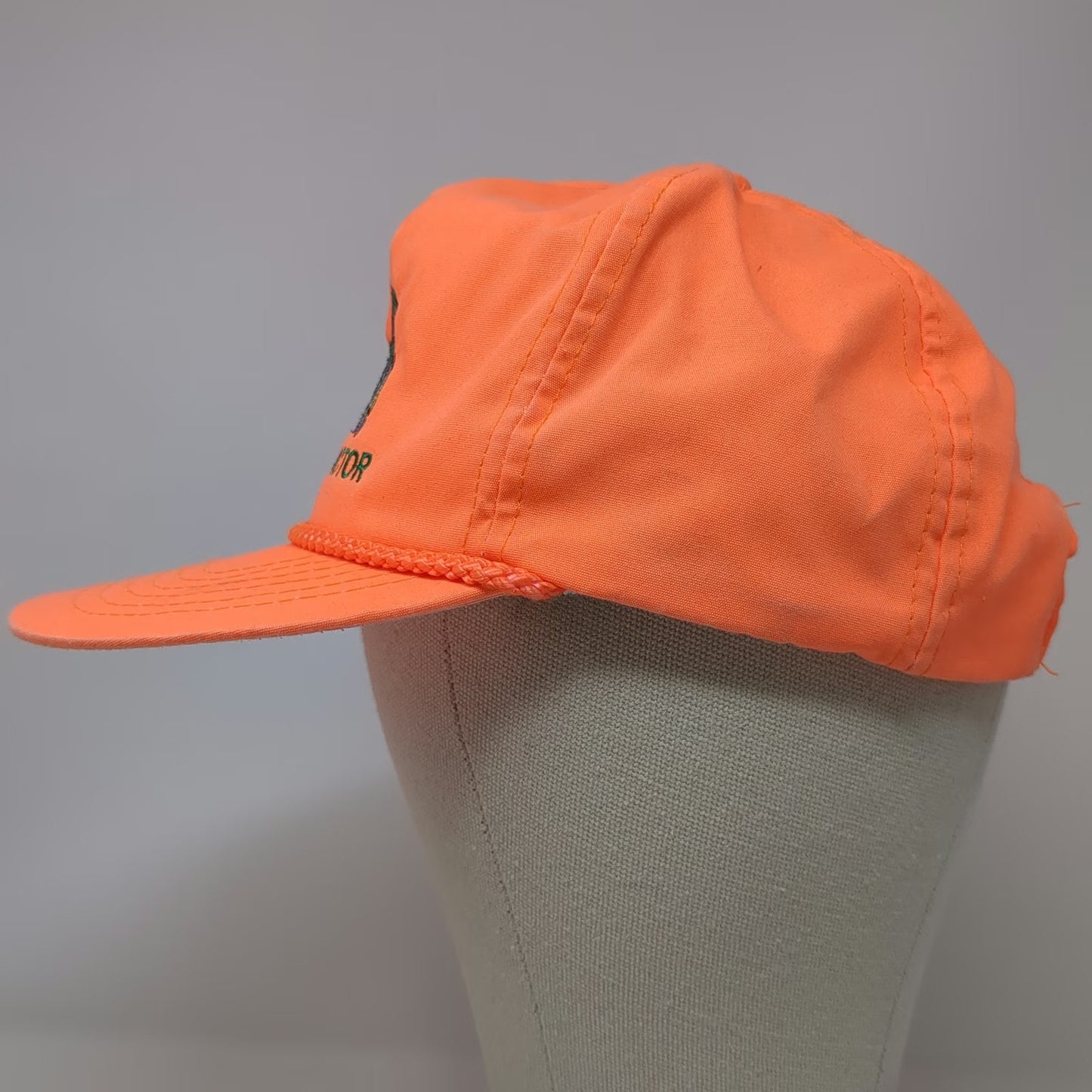 Otto 5 Panel Orange One Size Sumner Tractor Rope Hat Slideback Embroidered