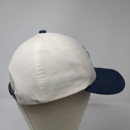 Swannies Snapback Hat White Blue One Size Golf Embroidered Swan Logo Adjustable
