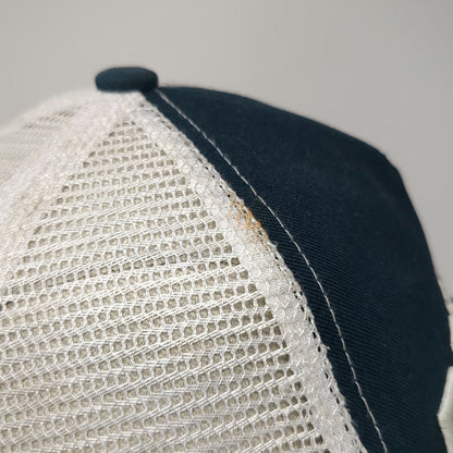 Green Devil Trucker Hat Blue White One Size Maverick Air Bump Cap Mesh Snapback