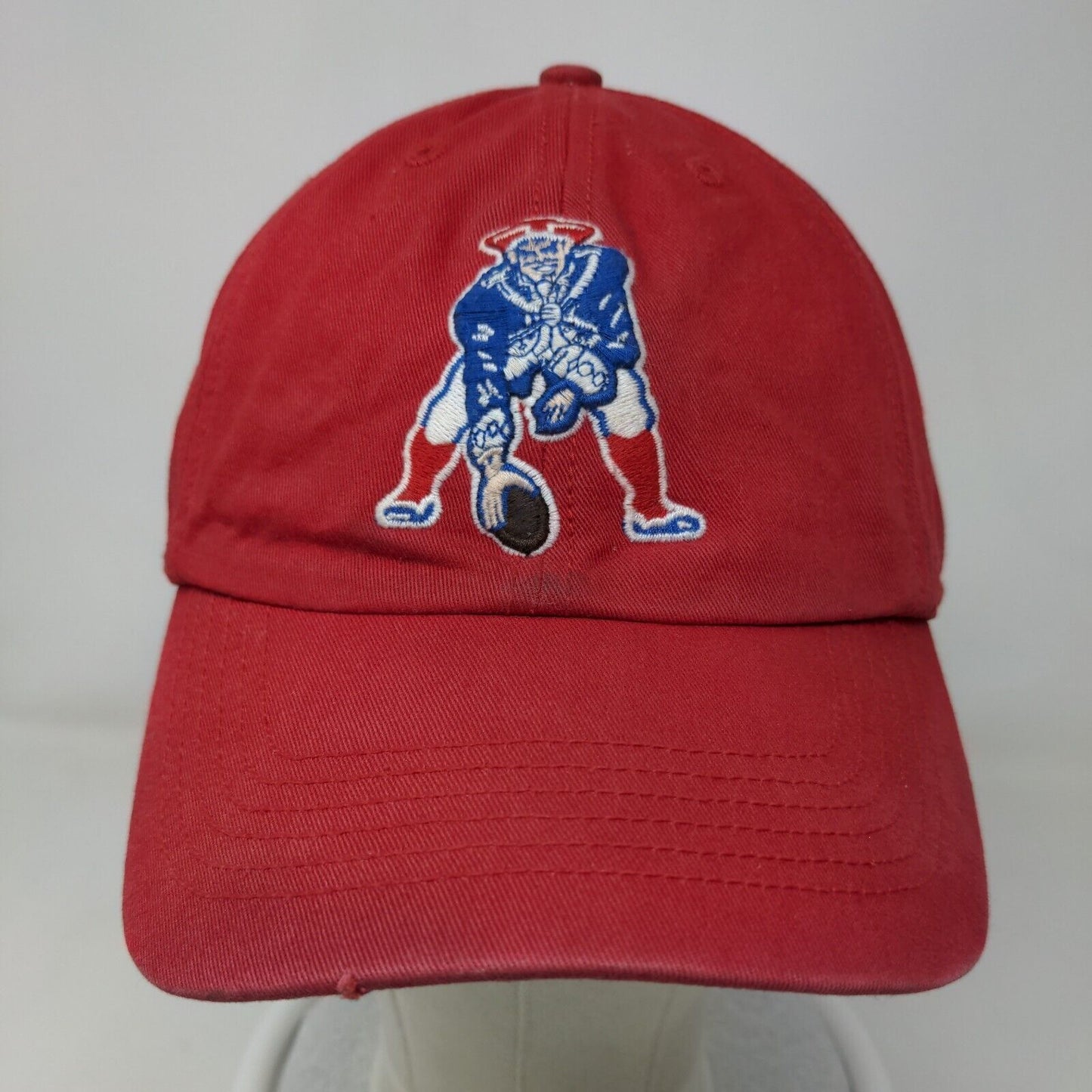 '47 Brand Men's Fitted Hat Red XL Embroidered New England Patriots Retro Logo