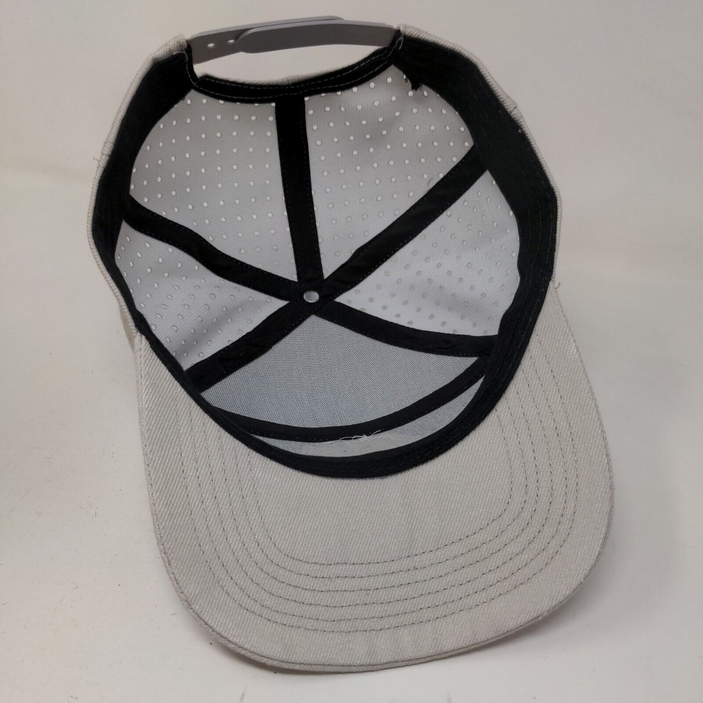 Happy Feet Men's Snapback Mesh Back Hat Tan 3D Brave Creative Leader Logo