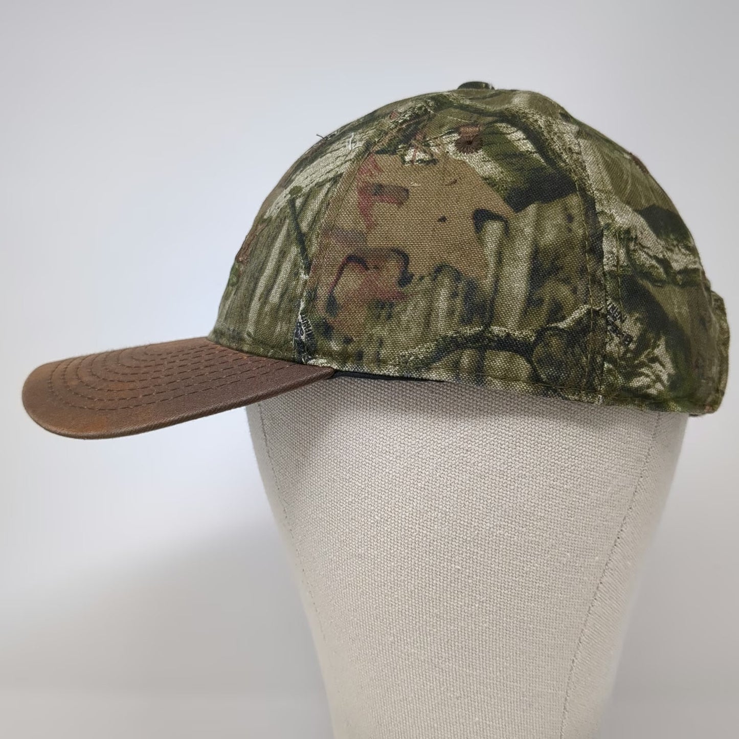 Cabela's Baseball Cap Green Brown Camo One Size Strapback Embroidered Hat