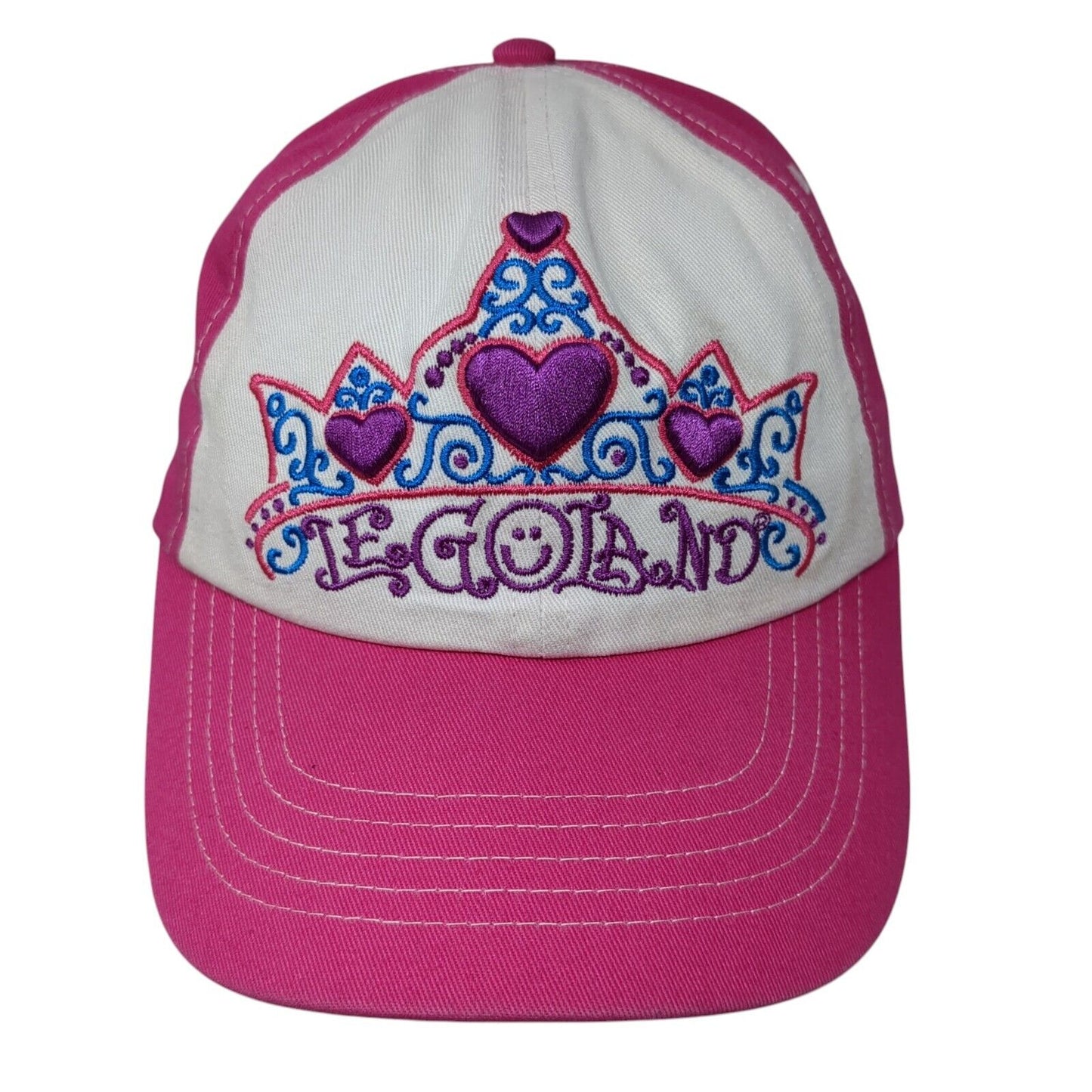Legoland Strapback Hat Pink One Size Adjustable Embroidered 6 Panel LEGO