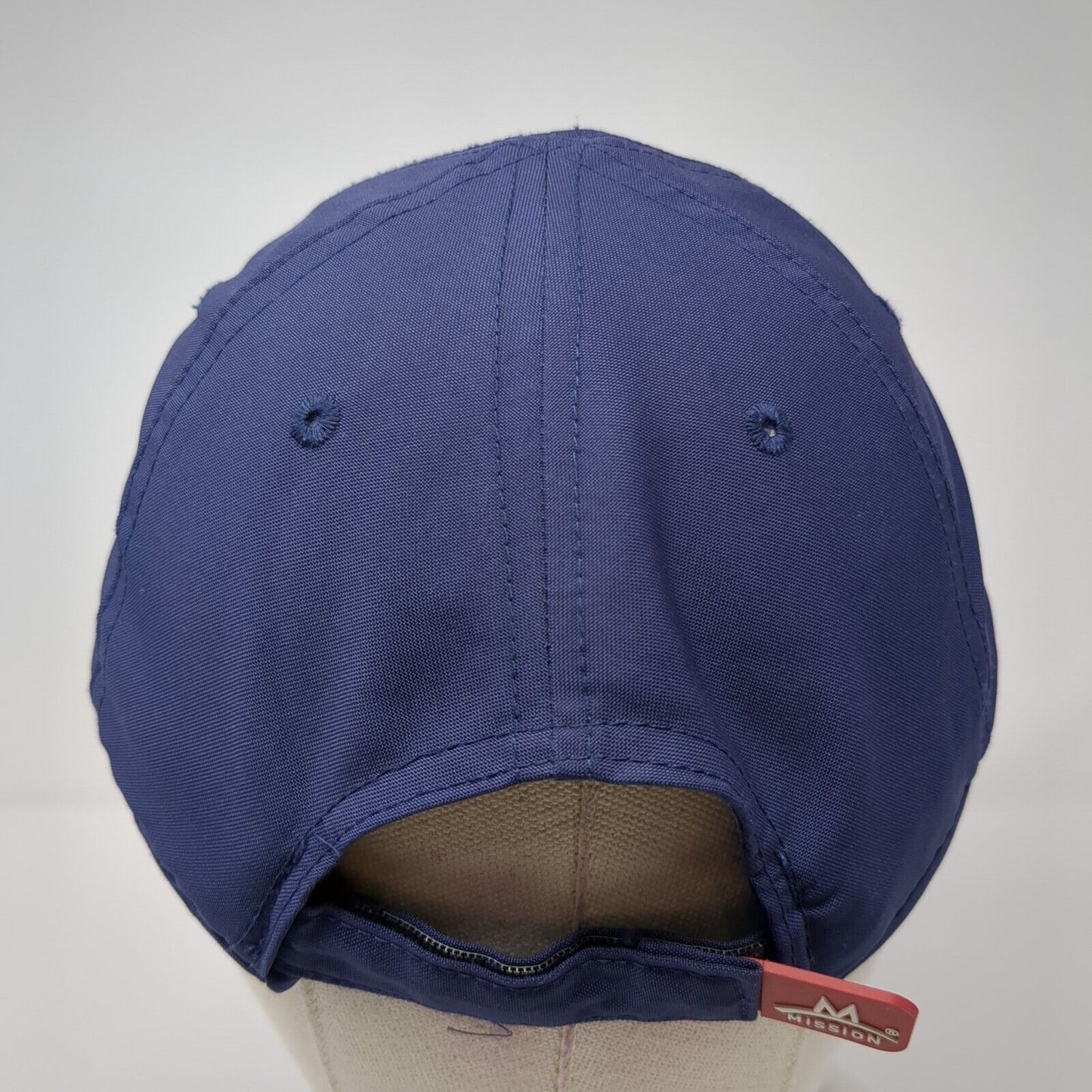Mission Strapback Hat Blue One Size Adjustable Endura Cool 6 Panel