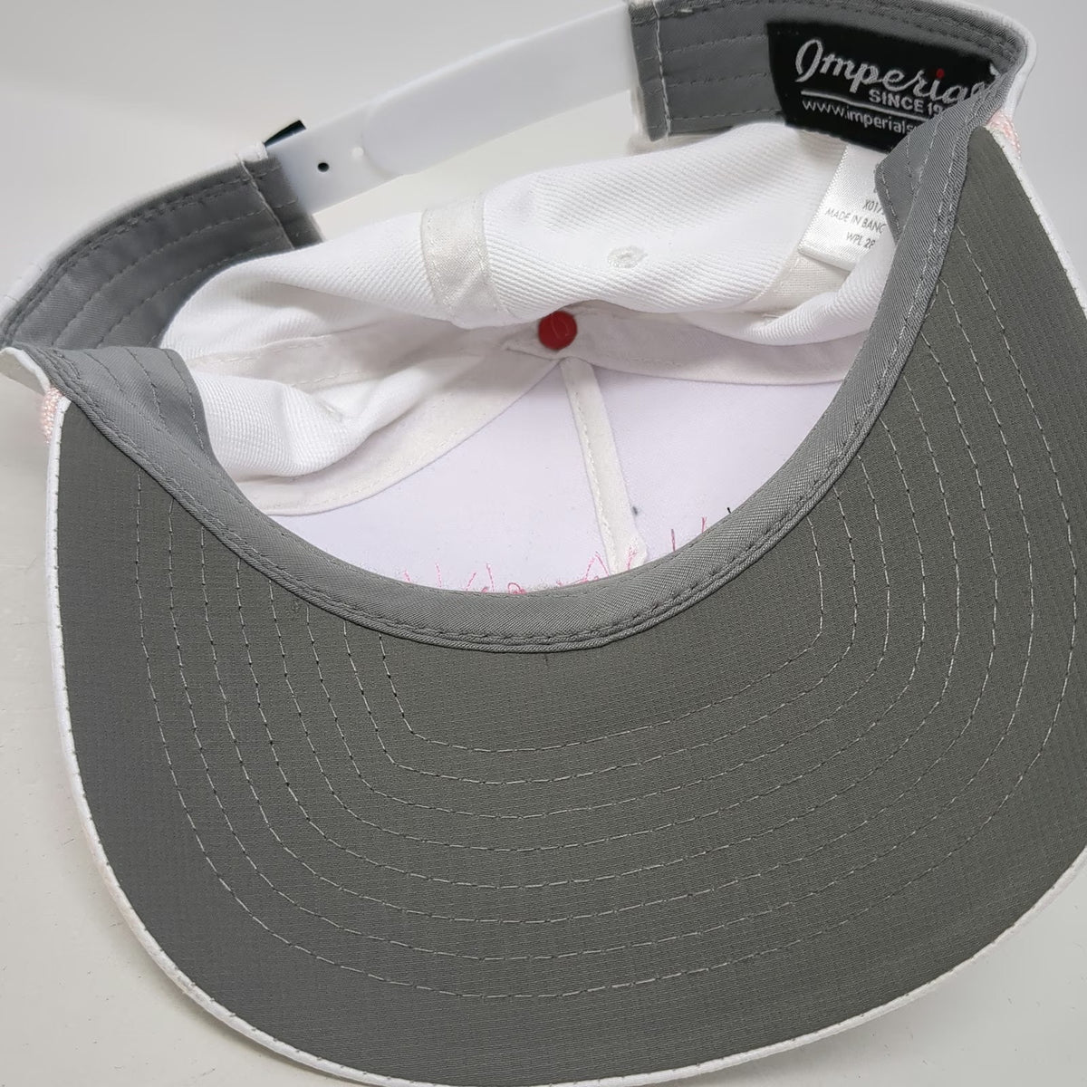Imperial 5 Panel White S Sunset Golf Course Rope Snapback Performance Hat