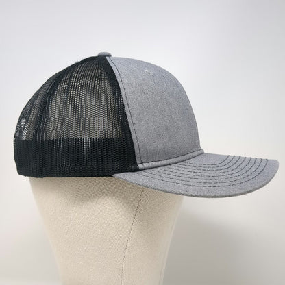 Port Authority Trucker Hat Gray One Size Mesh Back Snapback Shine Cology Logo