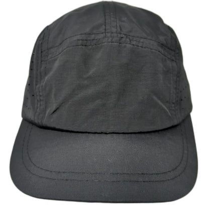 DYX Bace Camp 5 Panel Black Hat OSFM Perforated Performance Runner Adjustable