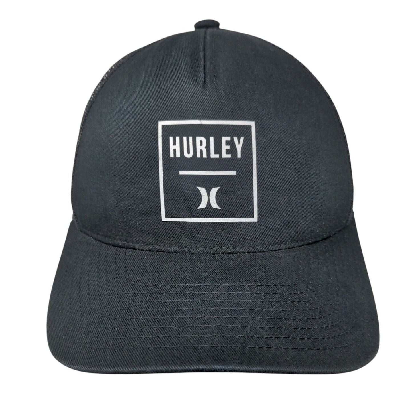 Hurley Snapback Mesh Back Trucker Hat Black One Size The Classics Yupoong