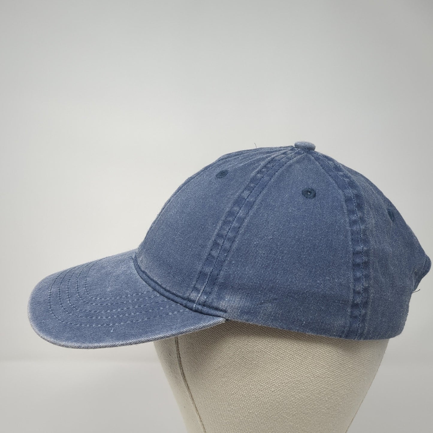 Unbranded Strapback Hat Dark Denim Blue One Size Adjustable 6 Panel