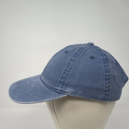Unbranded Strapback Hat Dark Denim Blue One Size Adjustable 6 Panel