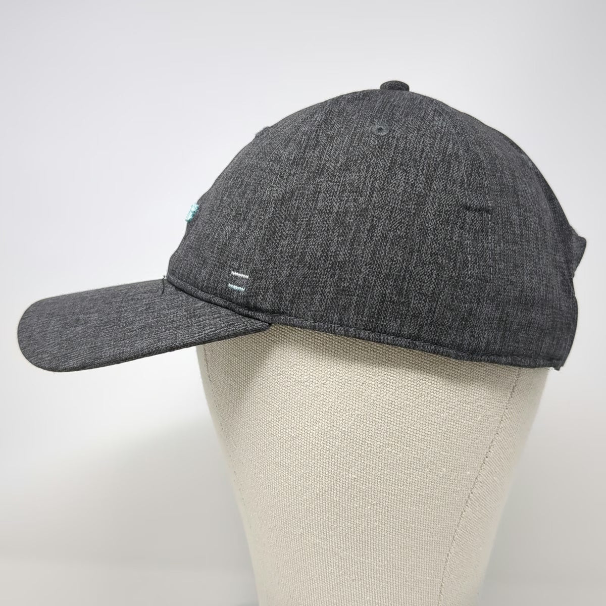 Titleist Baseball Cap Gray One Size Heathered Performance Spandex Blue Logo Hat