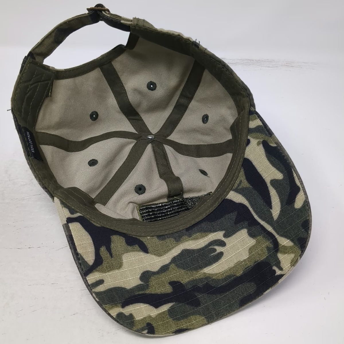 Baseball Cap Green One Size Camouflage American Flag Tactical Slideback hat