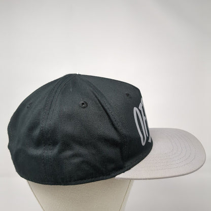 Official Snapback Hat Black One Size Adjustable Vented Holes 6 Panel