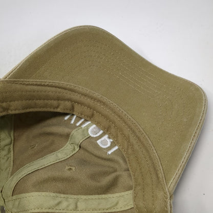 Vuori Baseball Cap Brown White One Size Slideback Strap Embroidered Logo Hat