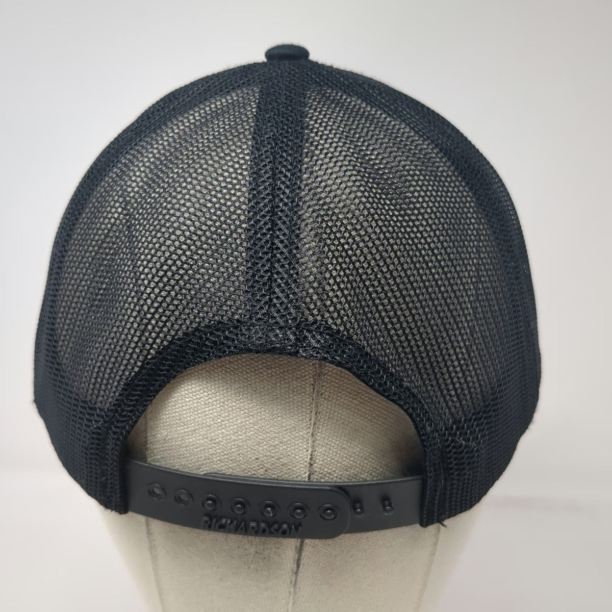 Richardson Trucker Hat Black One Size Mesh Back Snapback Premier Aggregates