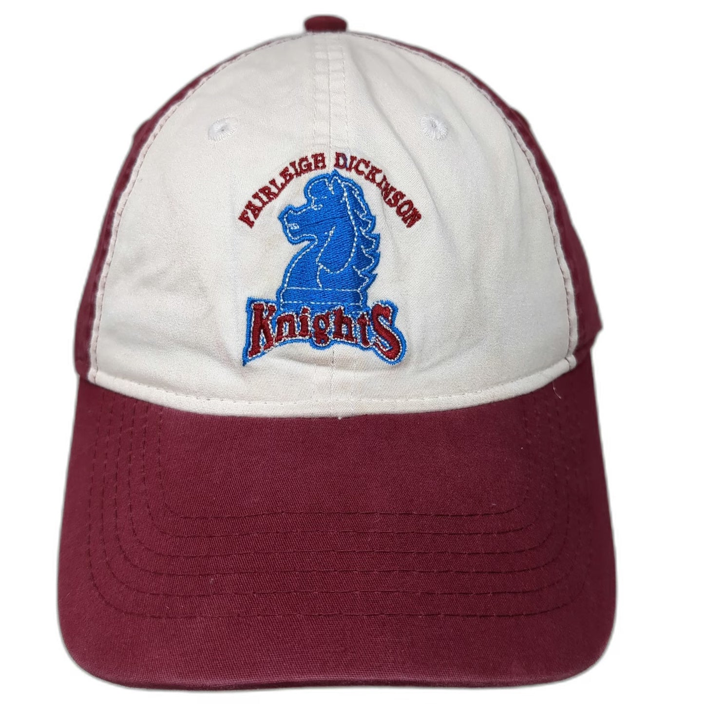 Pacific Headwear Baseball Cap Red OSFM Fairleigh Dickinson Knights Mascot Hat