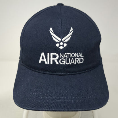 Air National Guard Baseball Cap Blue One Size Fitted GoANG Logo Hat USAF Wings