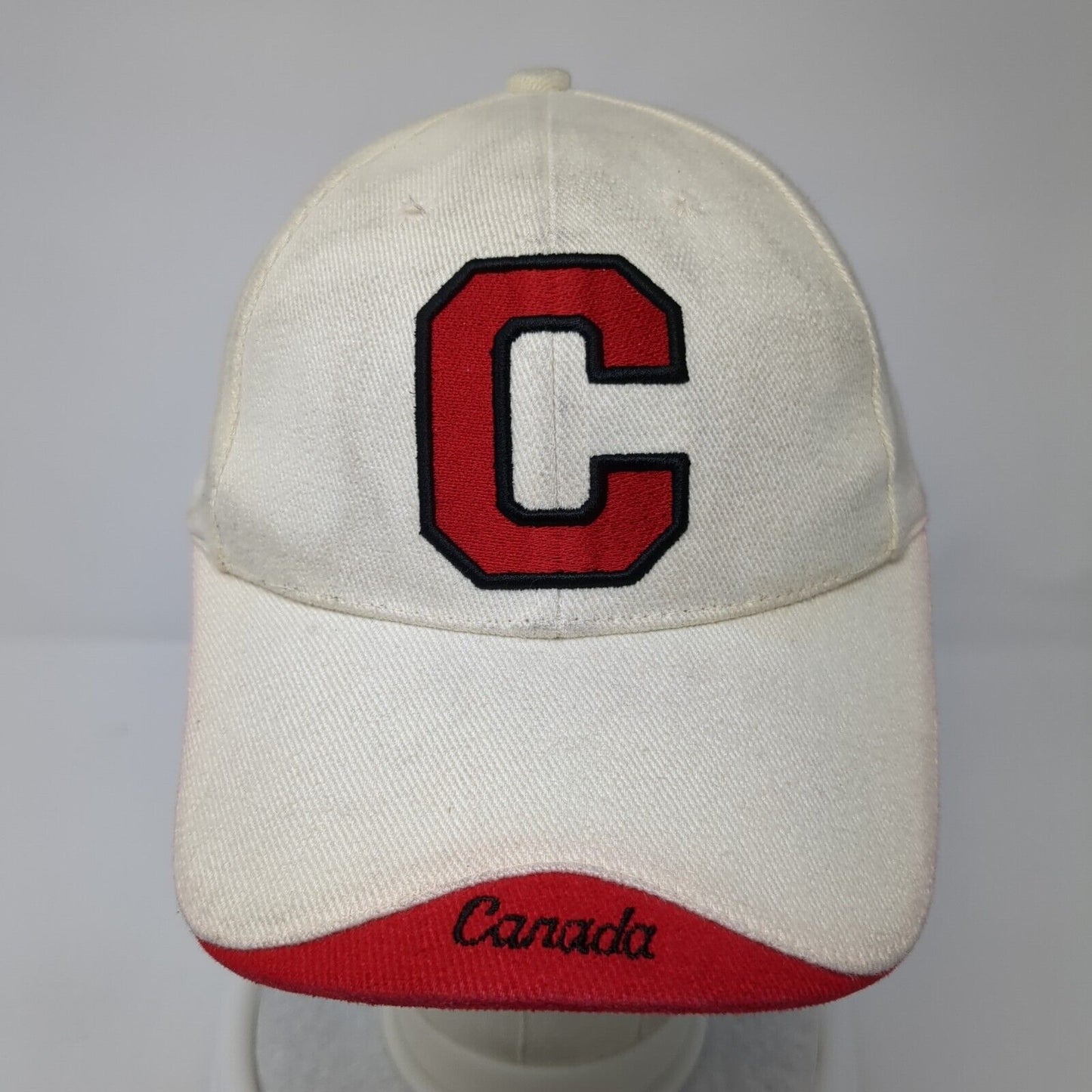 Letter C Canada Strapback Hat Tan One Size Adjustable Pacific Ports