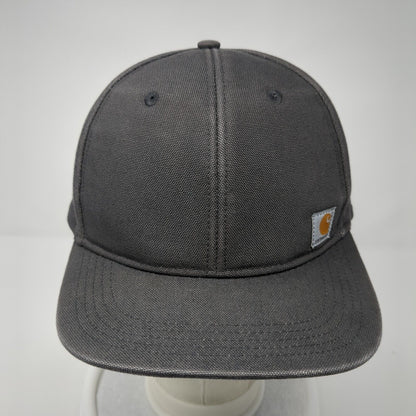 Carhartt Snapback Hat Gray One Size Adjustable Embroidered Patch Logo 6 Panel