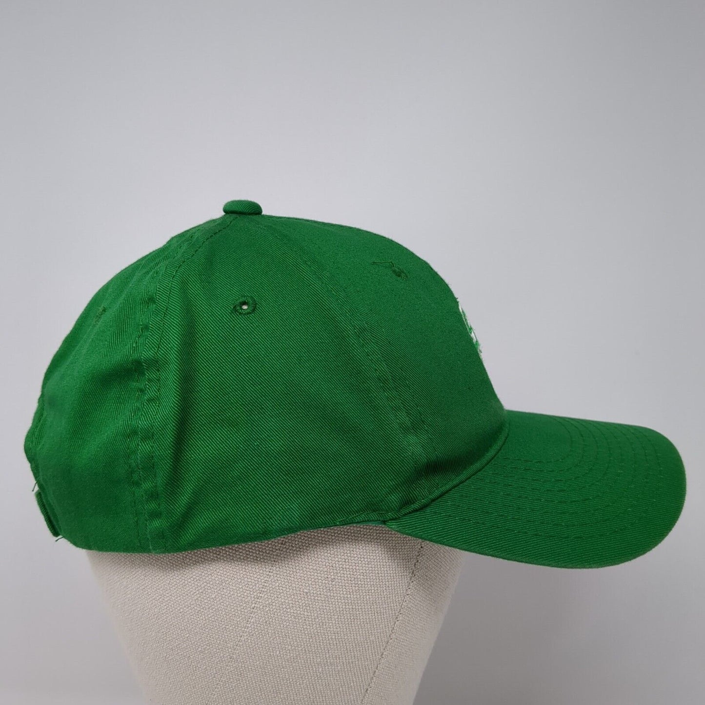 St. J Strapback Hat Green One Size Adjustable Embroidered 6 Panel Outdoor Cap