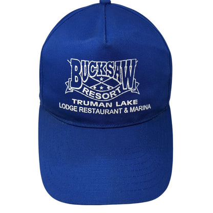 Bucksaw Resort Truman Lake Snapback Hat Blue One Size Adjustable 6 Panel Nissin