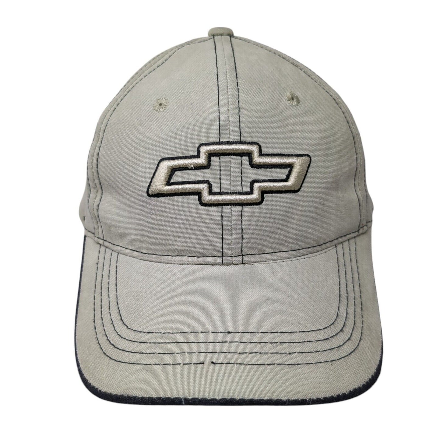 Chevrolet Slideback Hat Tanish-Green OSFA Adjustable Solid Embroidered