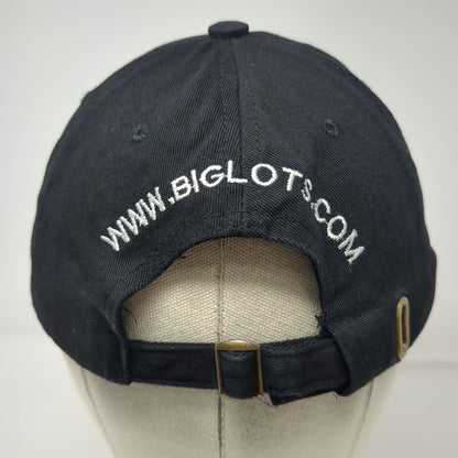 Team Shop Premiums Baseball Cap Black One Size Big Lots Logo Slideback Hat