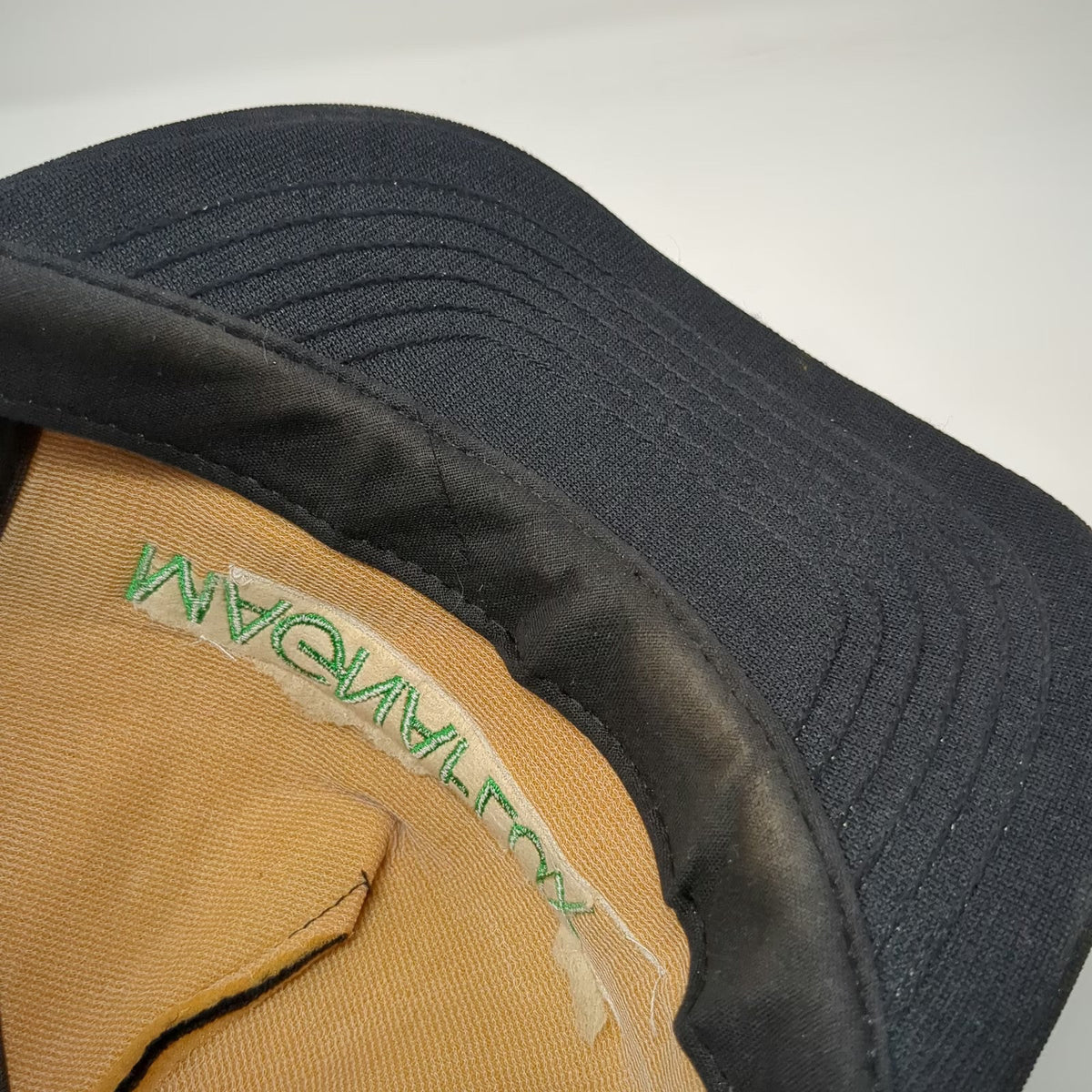 SKM Trucker Hat Black Green White One Size Magnaflux Snapback Mesh Made in USA