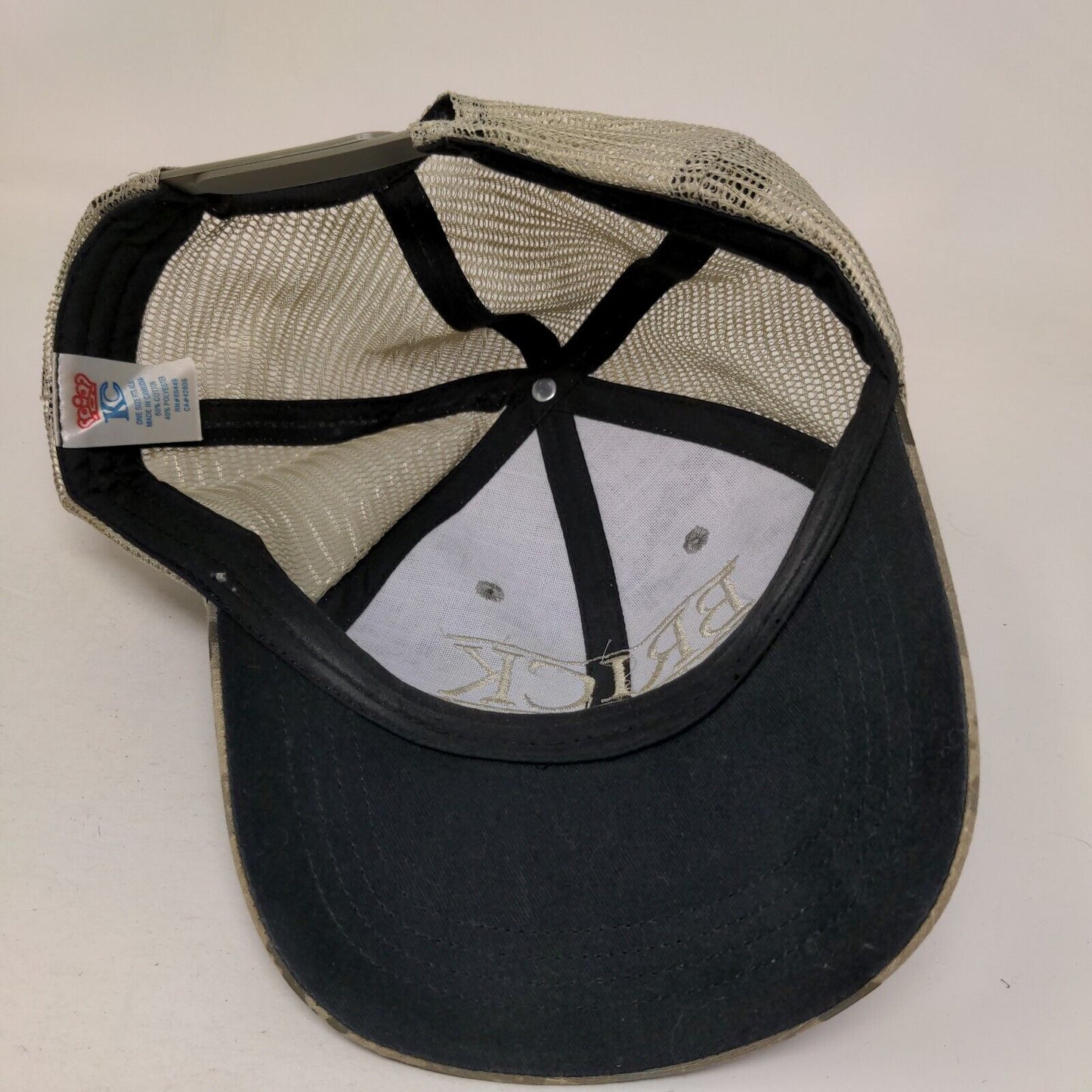 Brick Cash Building Material Snapback Mesh Back Trucker Hat Gray Camo OSFA
