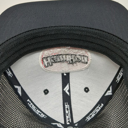 Pacific Headwear Baseball Cap Black 7 3/8 Hamilton Drywall Mesh Back Pro Hat
