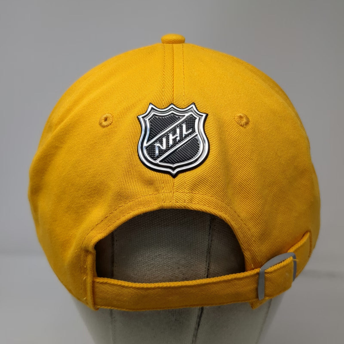 St Louis Blues NHL Fanatics Yellow Cap OSFM Adjustable Pro Logo Hat Blue White