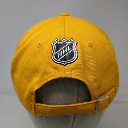 St Louis Blues NHL Fanatics Yellow Cap OSFM Adjustable Pro Logo Hat Blue White