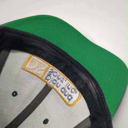 Yupoong Dion and Sons Inc Trucker Hat Gray One Size Snapback Green Under Brim
