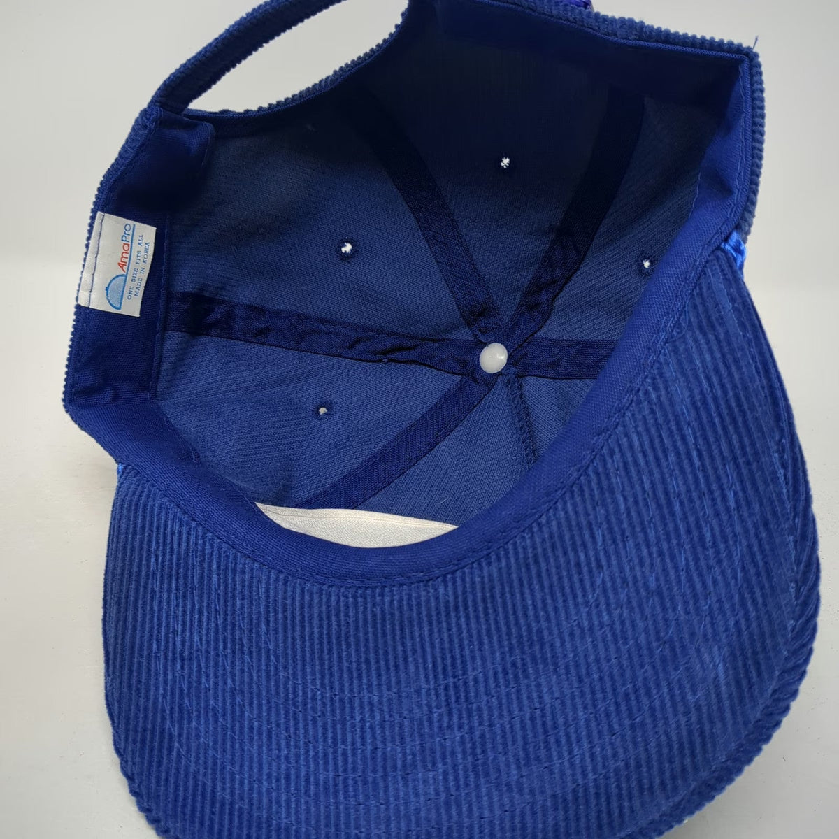 AmaPro 5 Panel Blue One Size WhirlJet Industrial Corduroy Rope Brim Hat