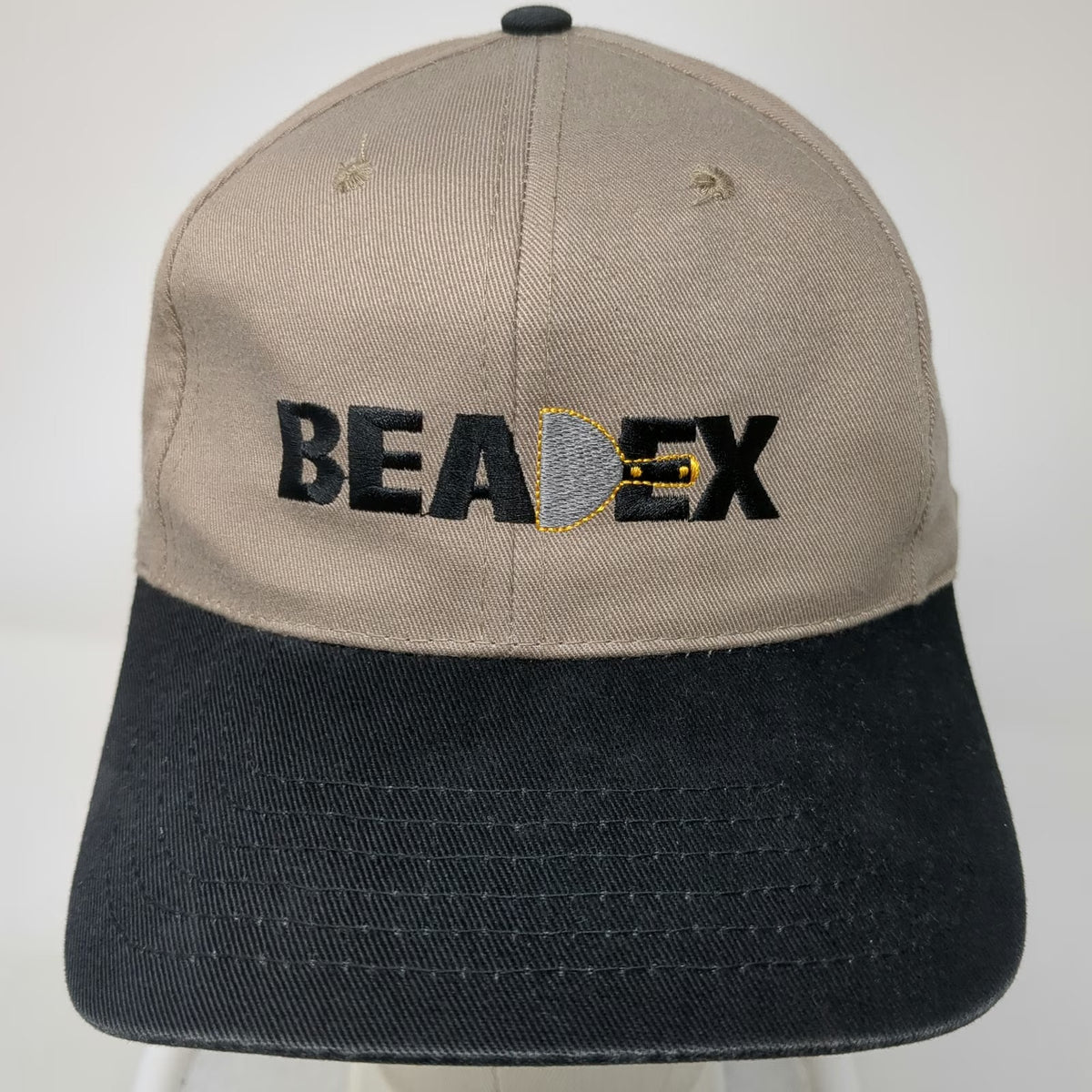 Beadex Baseball Cap Beige Black Hat One Size Industrial Drywall Tool Work Logo