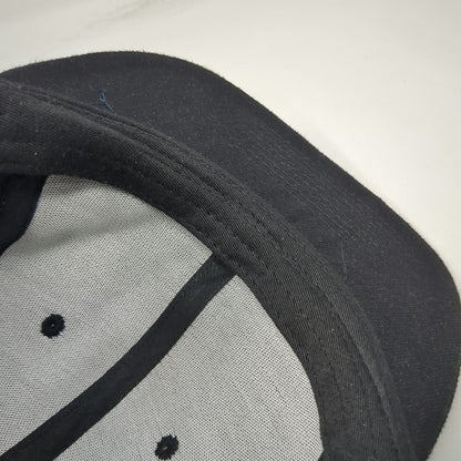 Mercer Snapback Black One Size Flat Brim Tonal Logo X Embroidery Adjustable Hat