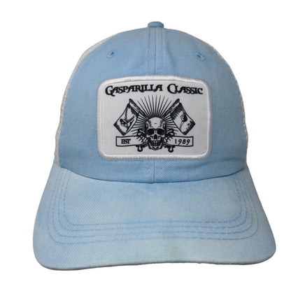 Gasparilla Classic Skull Snapback Mesh Back Trucker Hat Blue One Size