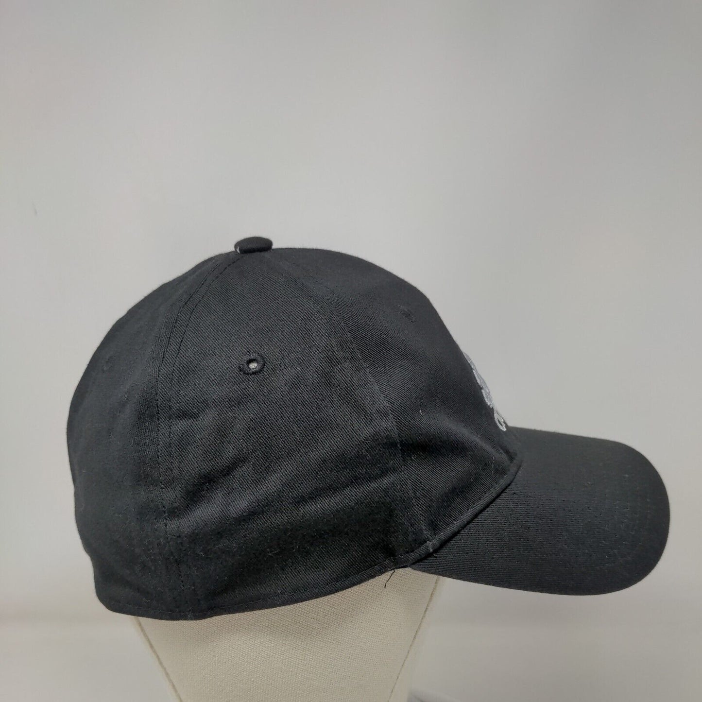 Adidas Fitted Hat Black Size L/XL Lightweight Embroidered Climalite 6 Panel
