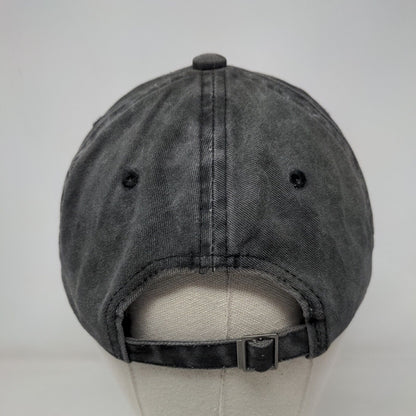 Camping Hair Don't Care Slideback Hat Gray One Size 6 Panel Adjustable