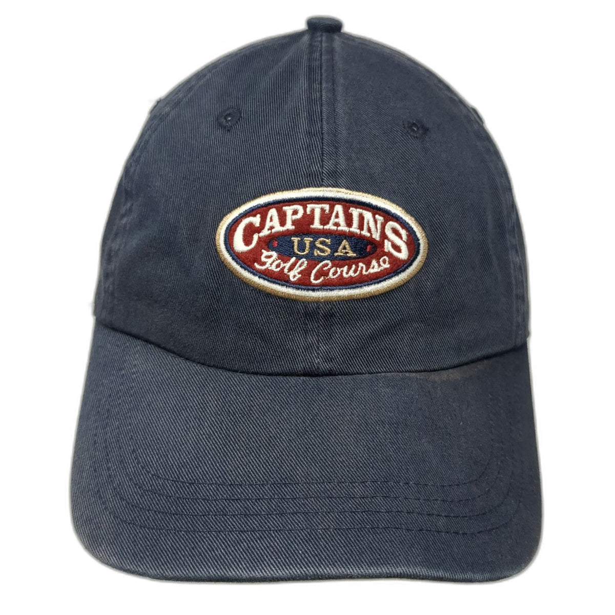 AHEAD Baseball Cap Blue OSFM Captains Golf Course Massachusetts Slideback Hat