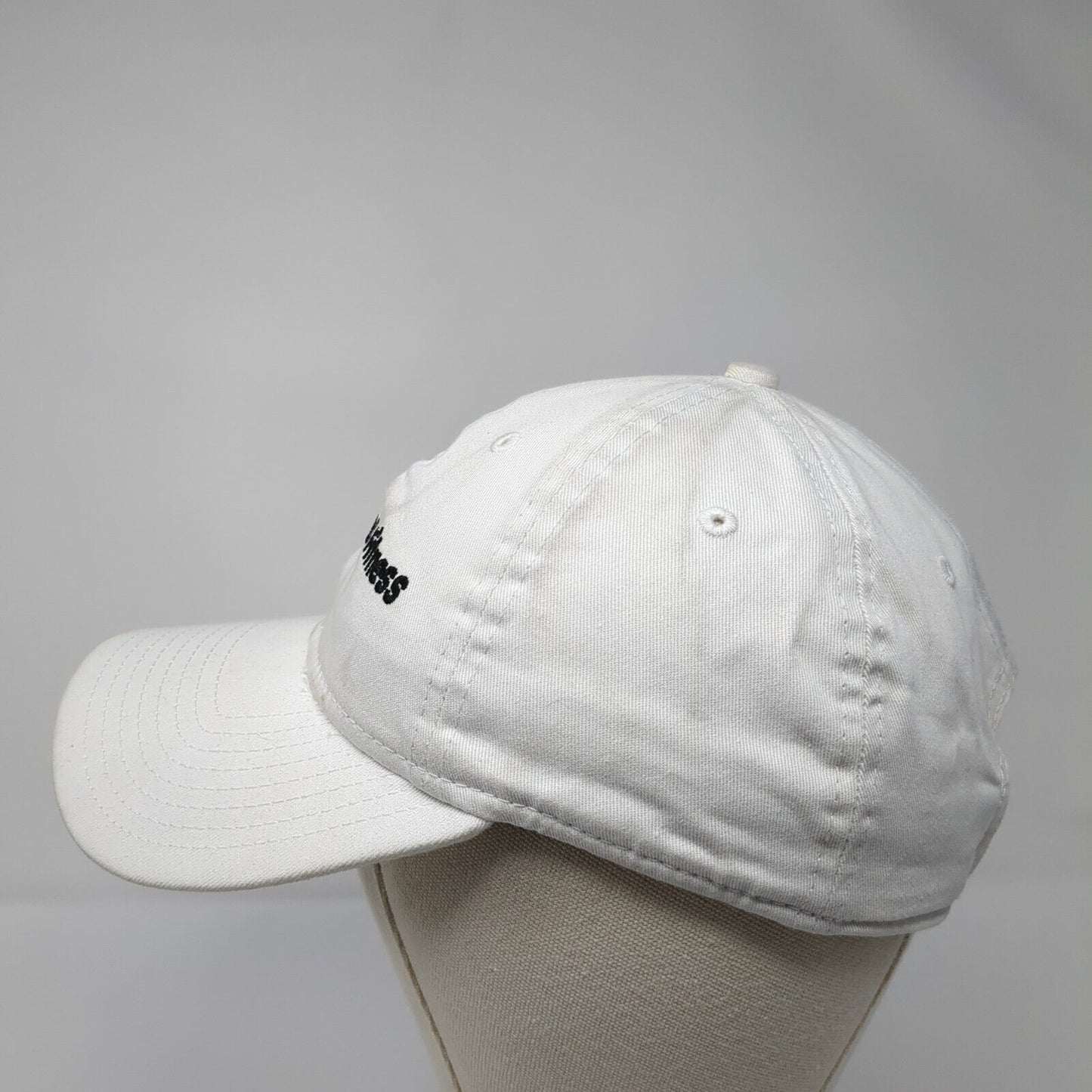 Dedicated Fitness Slideback Hat White OSFM Embroidered New Era 9Twenty