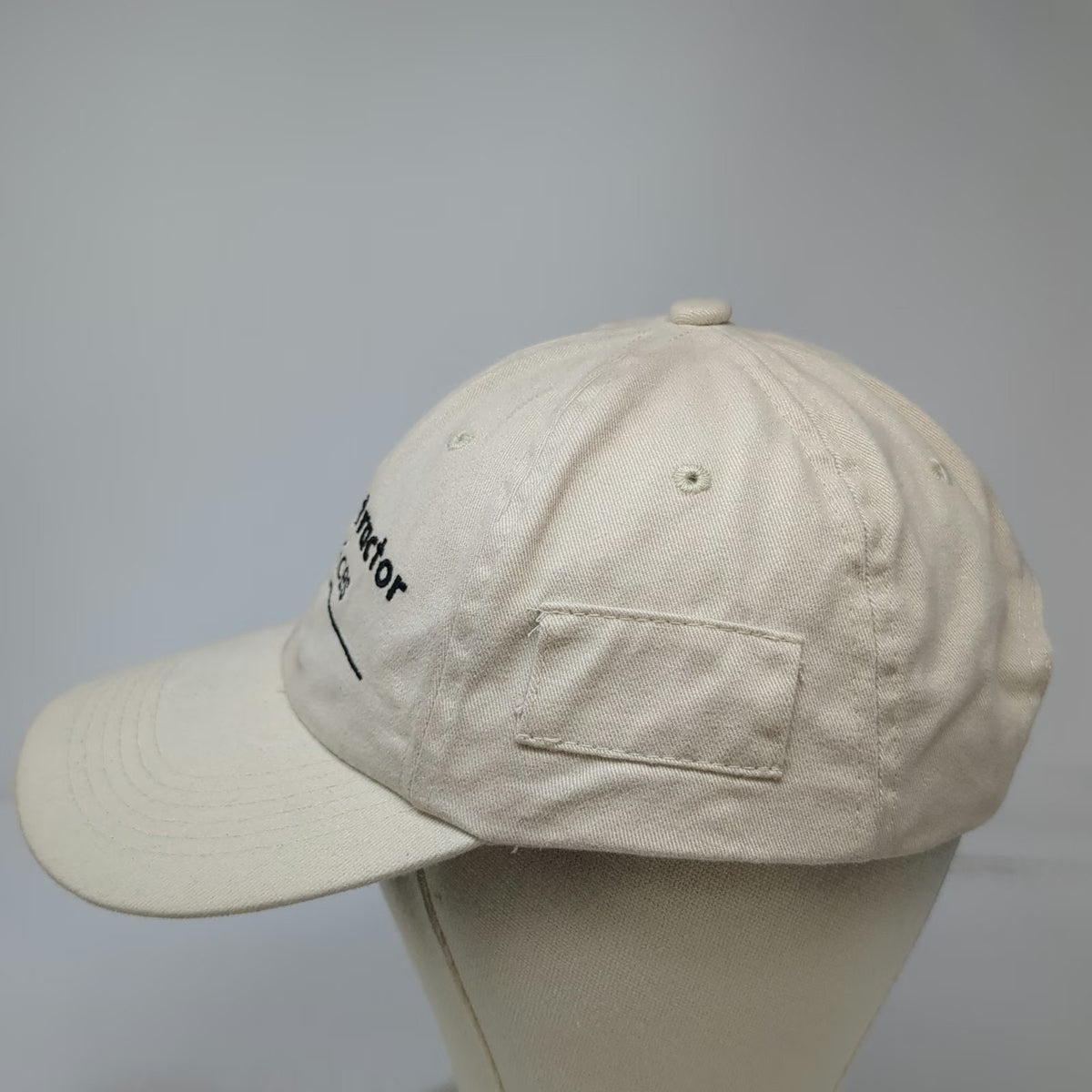 BD&A Home Depot Contractor Services Beige One Size Baseball Cap Hat Strapback
