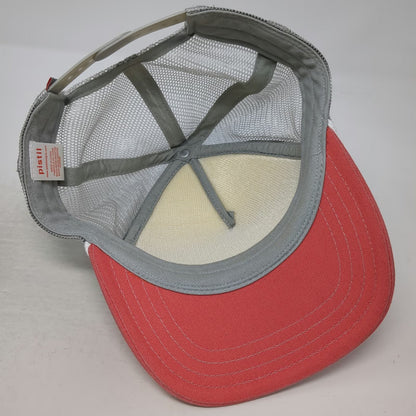 Pistil Trucker Hat Gray One Size Sunset Gradient Mesh Snapback Rope Brim Hat