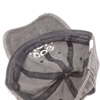 Dog Mom Slideback Hat Gray OSFA Adjustable Embroidered Vent Holes