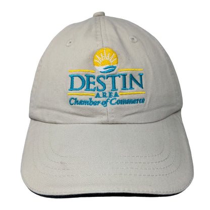 Destin Area Chamber Of Commerce Strapback Hat Tan One Size Adams