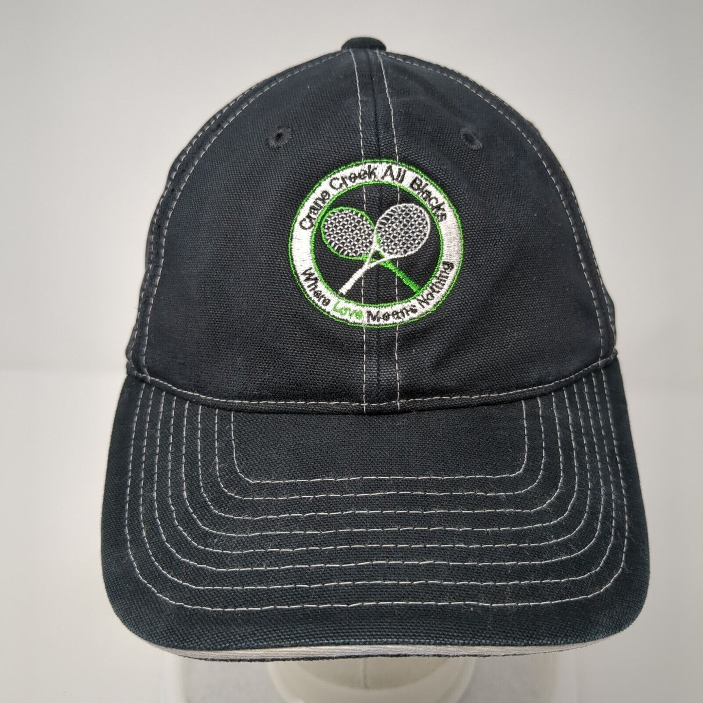 Crane Creek All Blacks Where Love Means Nothing Strapback Hat Black OS Adidas