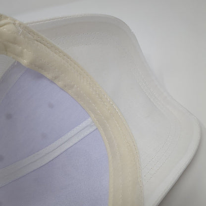 Rhinestone Butterfly Slideback Hat White OS Adjustable Embellished 6 Panel
