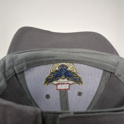 NRA Golden Eagles Strapback Hat Gray OSFA Adjustable Embroidered