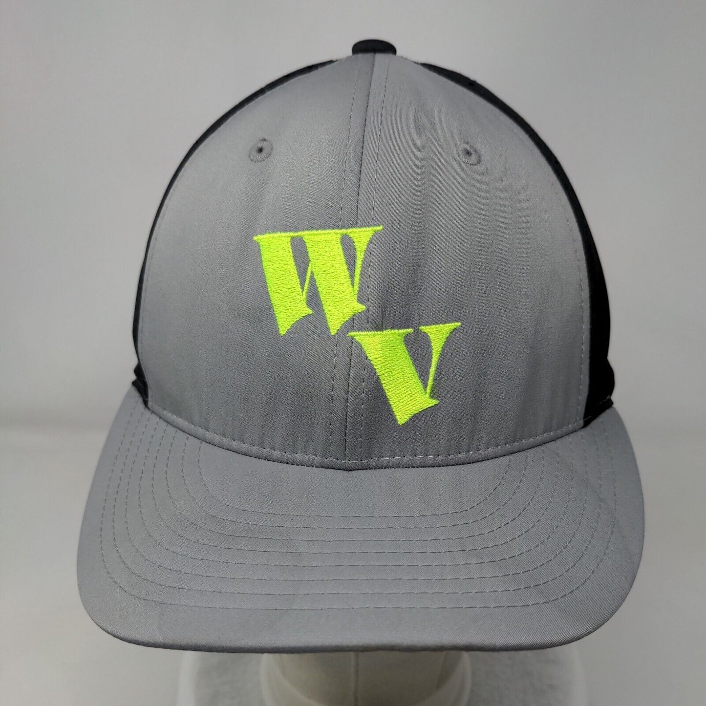 WV Fitted Hat Gray L/XL Flexfit PTS Lite Breathable Lightweight Richardson